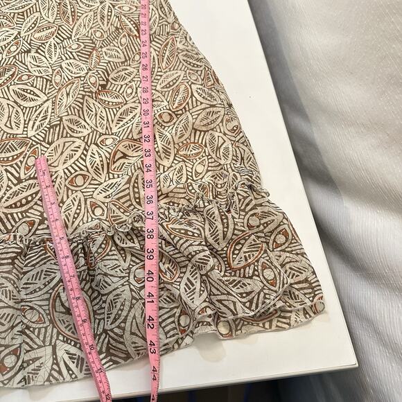 Y2K Sangria Silk Dress Beaded Babydoll Floral Boho Fairy Read Women’s XS-S Cream - Picture 11 of 13